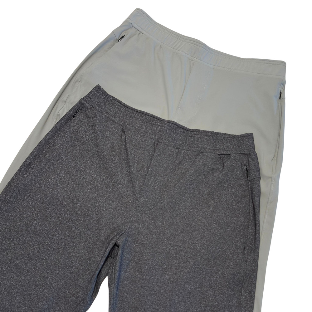 Lot of 2 Public Rec Gamechanger Rec Pants Men 34x32 (Actual 30) Gray Comfort Gym